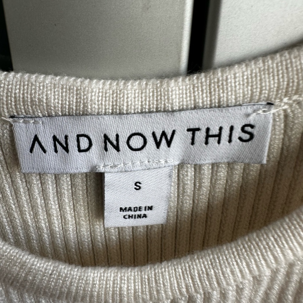 And Now This Cream Sweater dress